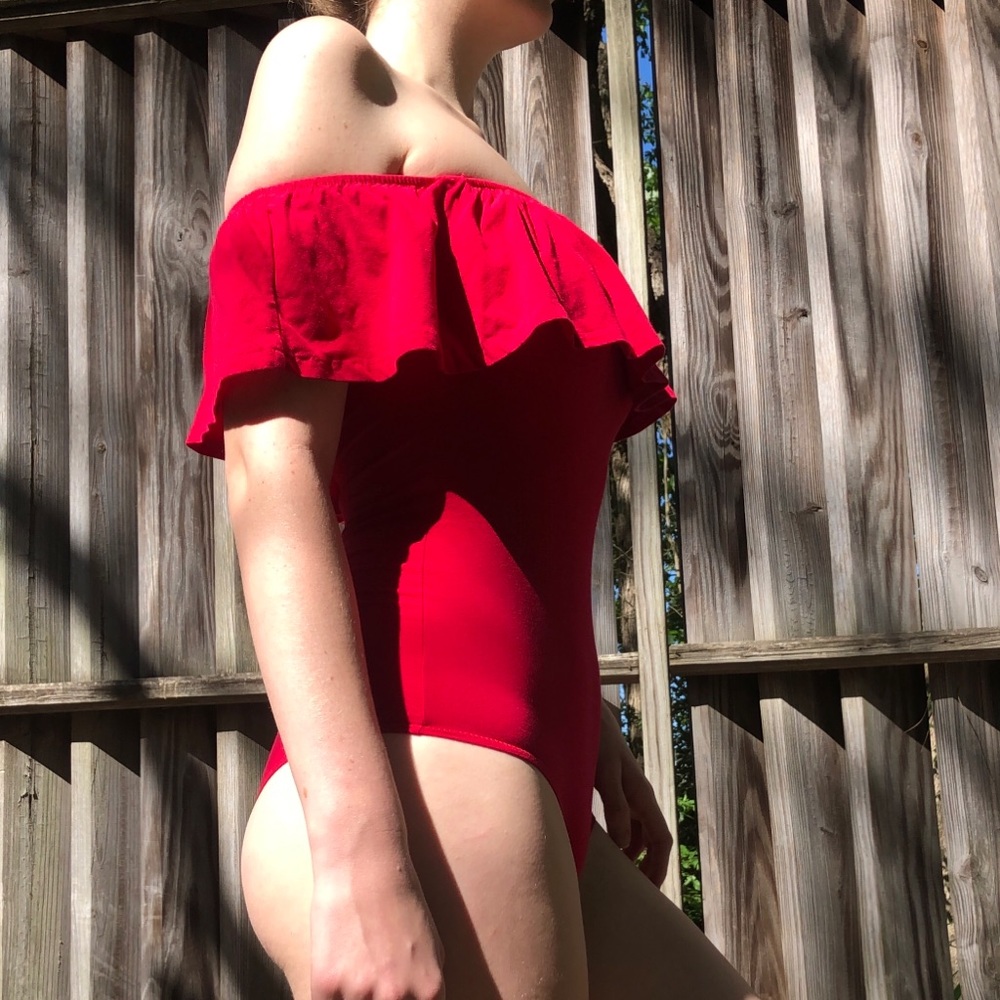 Red Bodysuit - Picture 2 of 3